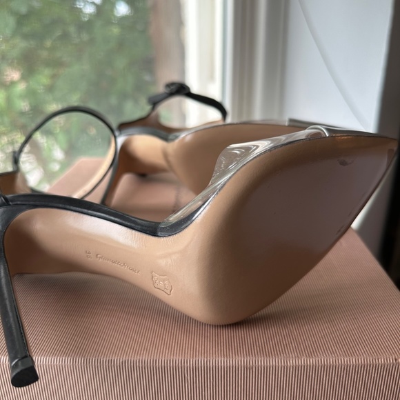 Gianvito Rossi PVC Leather Ankle Strap Heel - Picture 5 of 5